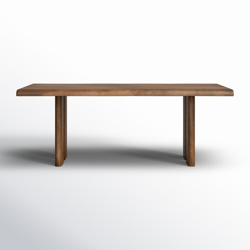 Joss & Main Quince 80" Solid Wood Dining Table & Reviews | Wayfair